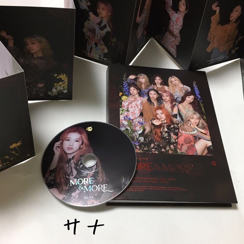 送料込み　TWICE　CD　ディスク　サナ　THE 9TH MINI ALBUM　☆MORE & MORE☆　7曲　A ver.　韓国盤　K-POP_画像1