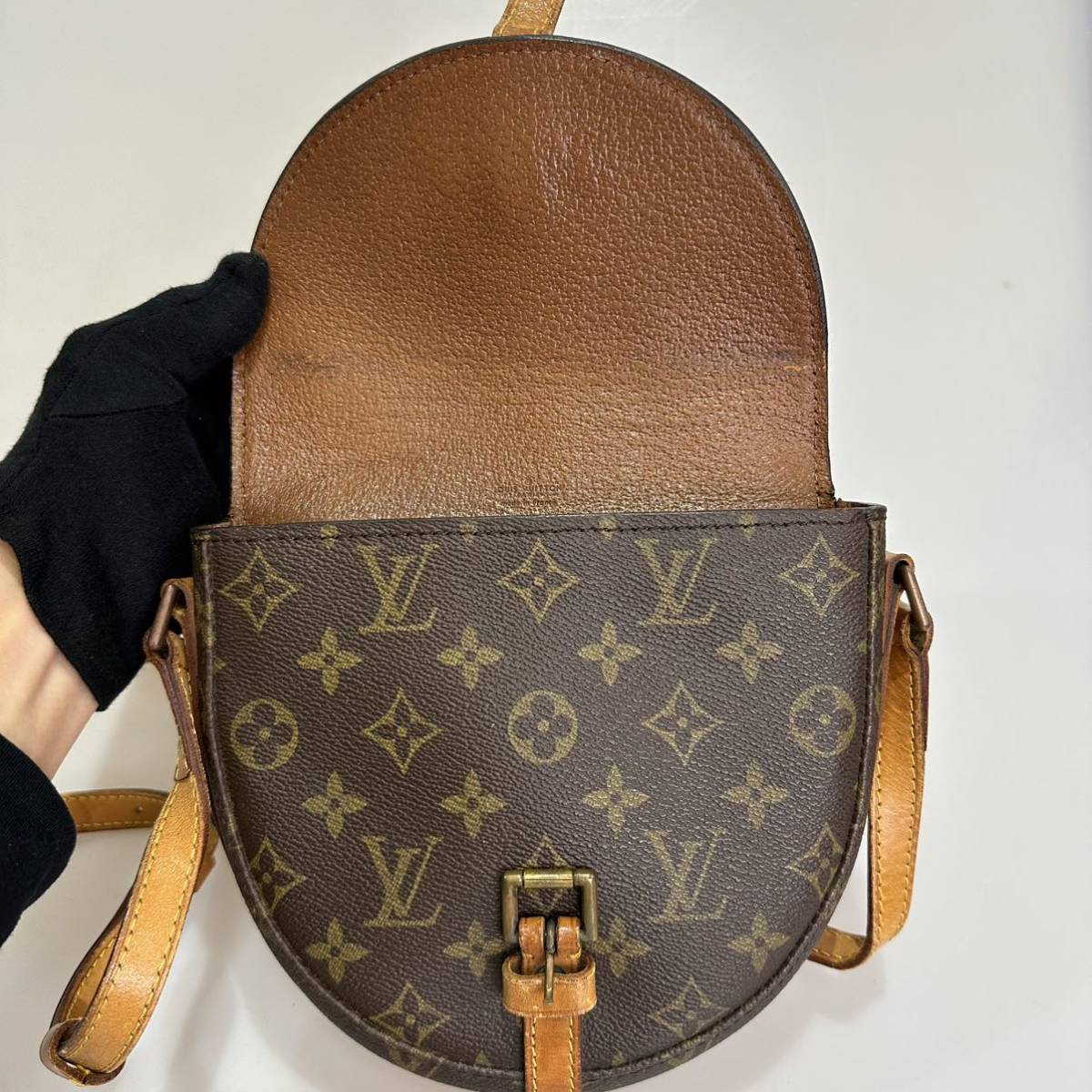 LOUIS VUITTON ルイヴィトン M51234 【841】旧 シャンティPM モノグラム ショルダーバッグ フランス製 84年 OLD Vintage._画像3