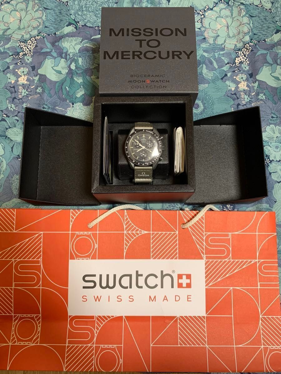 12／23日購入　送料無料 マーキュリー Swatch Omega Mission to Mercury 保証書付