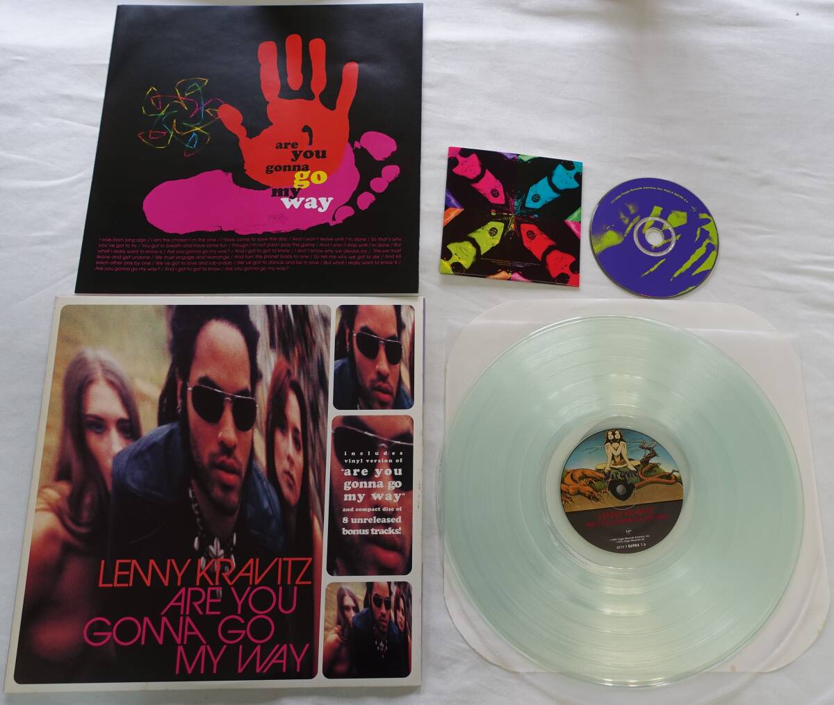 xyu★LP-H48★LENNY KRAVITZ Are You Gonna Go My Way US盤　カラーレコード　CD付　レニークラヴィッツ★_画像1