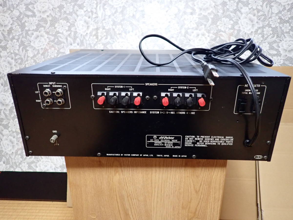 Yahoo!オークション - Victor ビクター パワーアンプ M-2020 Yahoo!オークション - Victor ビクター パワーアンプ M-2020