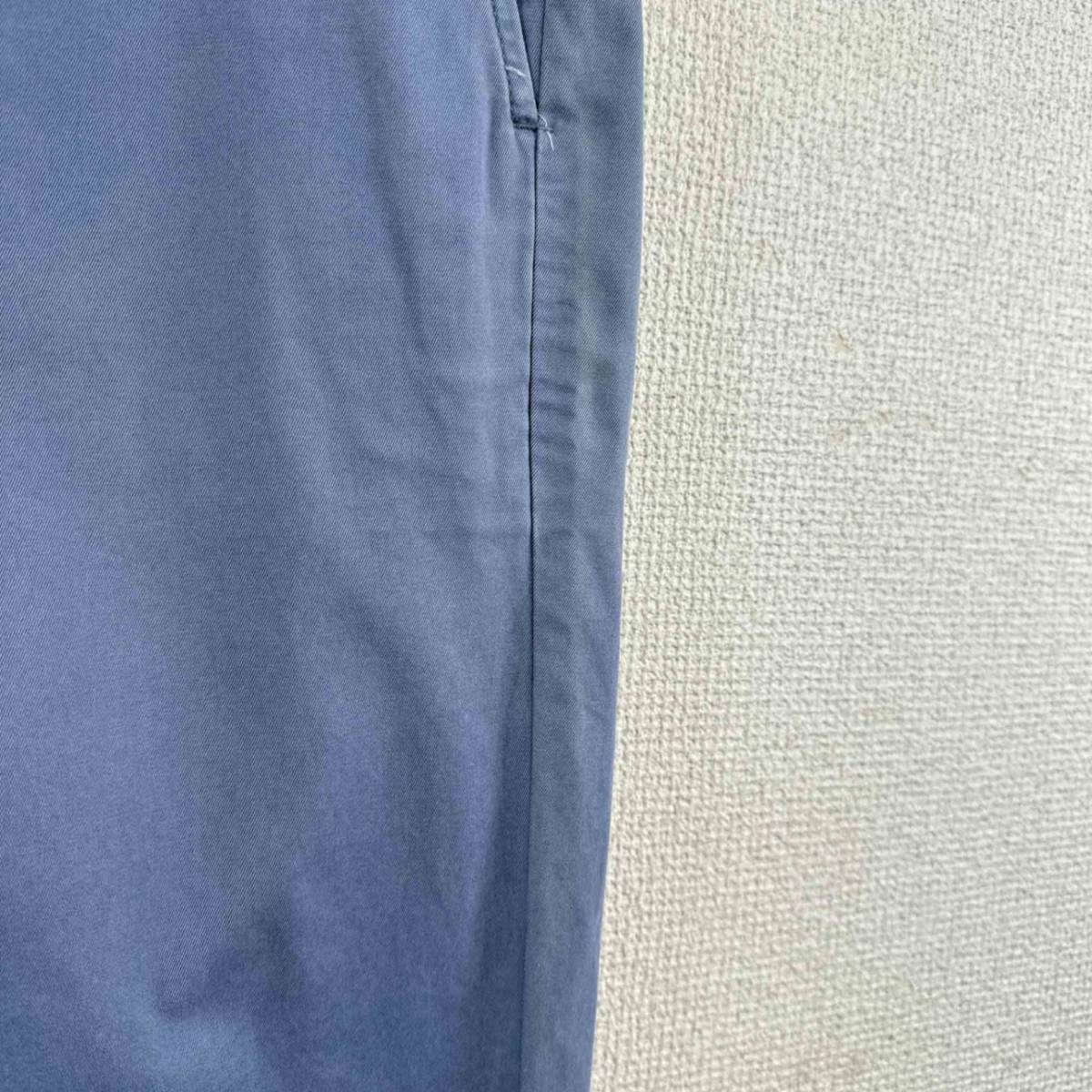 Polo Ralph Lauren ポロラルフローレン コットンパンツ ボトムス ブルー サイズ165/74A メンズ ヴィンテージ 6_画像6