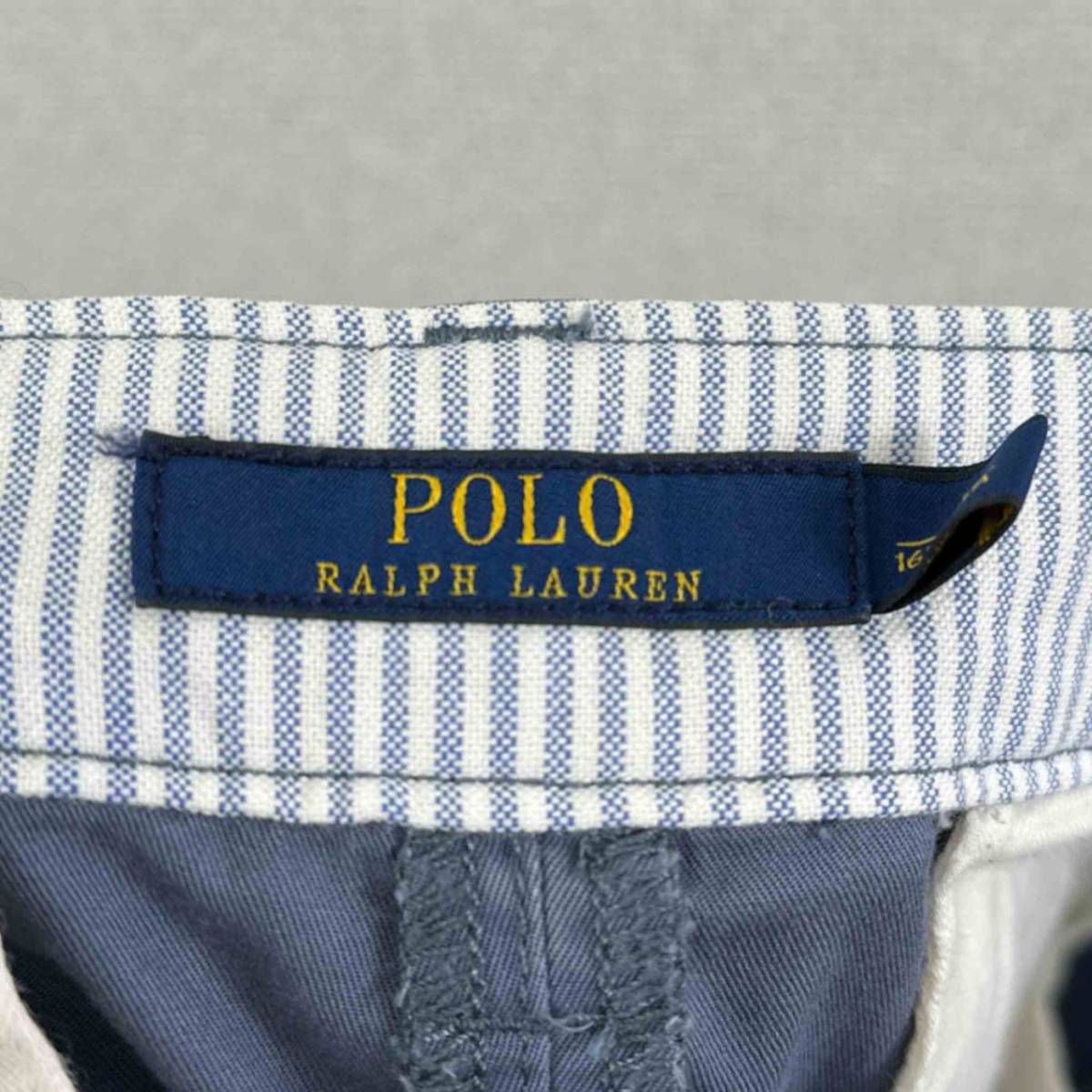 Polo Ralph Lauren ポロラルフローレン コットンパンツ ボトムス ブルー サイズ165/74A メンズ ヴィンテージ 6_画像4