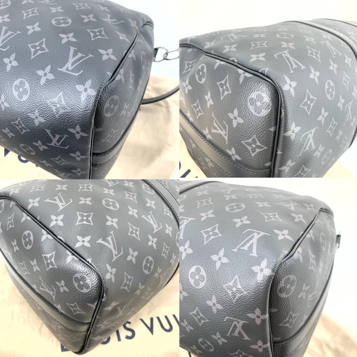 1円【新品未使用】ルイ ヴィトン LOUIS VUITTON キーポル バンドリエール 45 2WAY ショルダー ボストン ハンドバッグ レザー 黒 M40569 _画像7