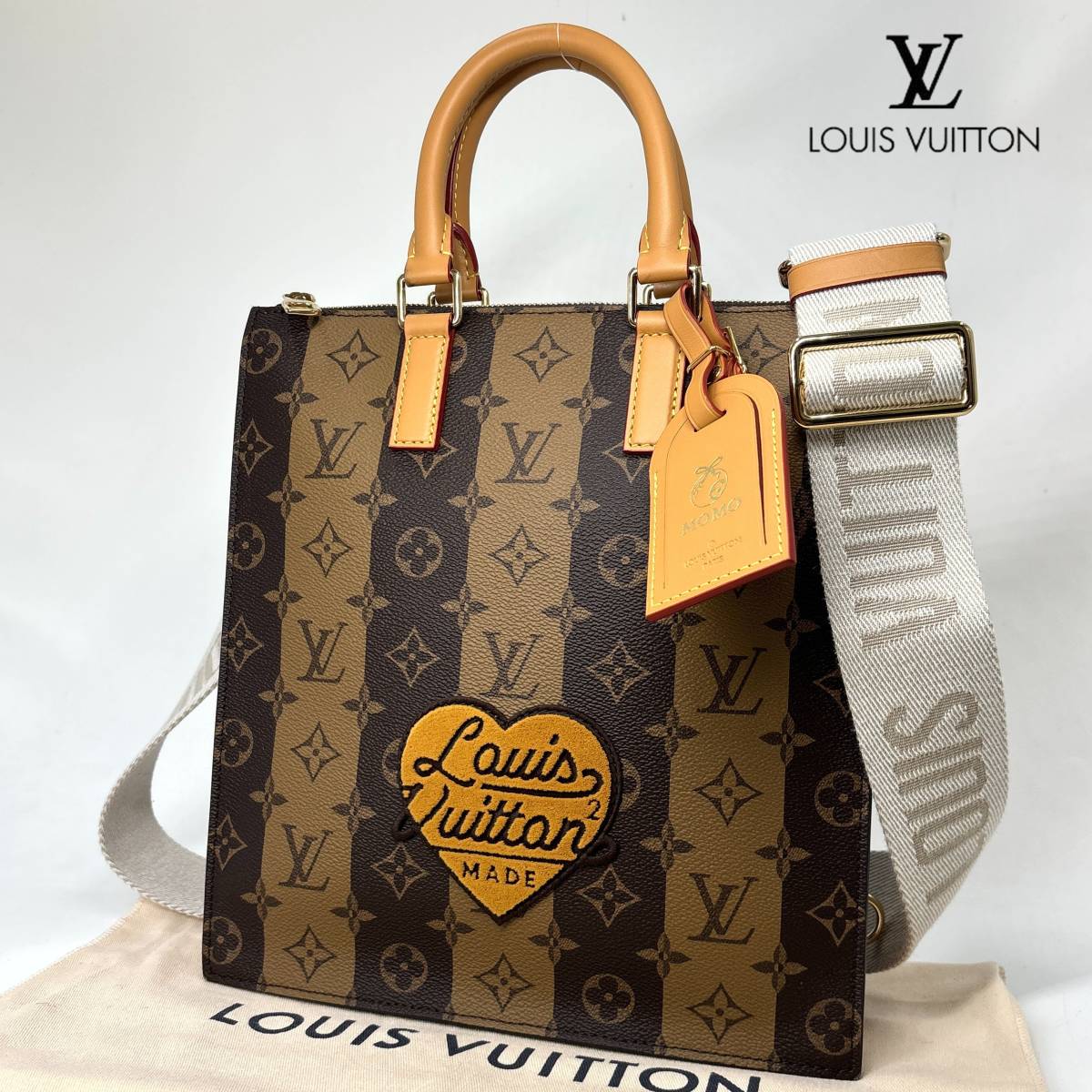 1円 【新品未使用】 LOUIS VUITTON ルイヴィトン サックプラ メッセンジャー M45969 ハンドバッグ NIGO LV2 スクエアード モノグラム _画像1