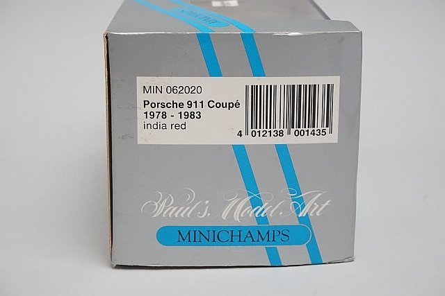 PMA ミニチャンプス 1/43 Porsche ポルシェ 911 クーペ 1978-1983 インディアレッド MIN062020_画像8