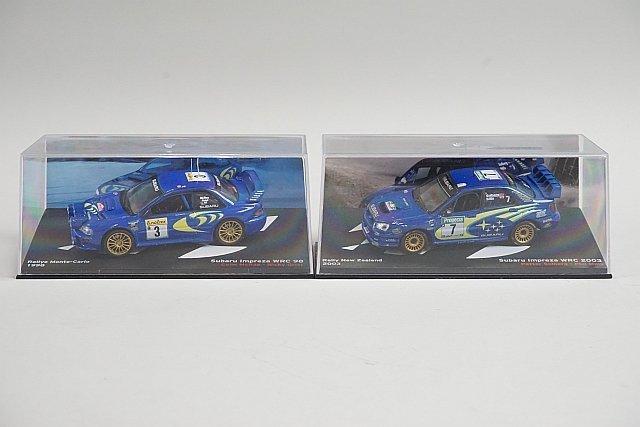 デアゴスティーニ 1/43 スバル インプレッサ WRC モンテカルロラリー 1998 #3 / ニュージーランド 2003 #7 2点セット ※外箱等欠品_画像9