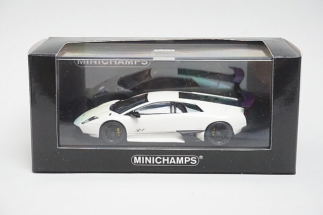 PMA ミニチャンプス 1/43 Lamborghini ランボルギーニ Murcielago ムルシエラゴ LP670-4 SV 2009 ホワイト 400103941_画像3