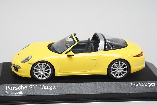 PMA ミニチャンプス 1/43 Porsche ポルシェ 911 Targa タルガ 2013 イエロー 410062441_画像1