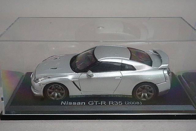 アシェット 1/43 日産 GT-R R35 2008 シルバー 国産名車コレクション など3点セット ※外箱等欠品_画像3