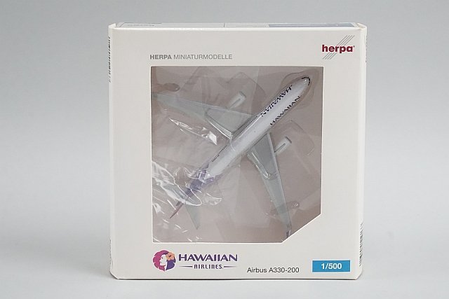 ★ herpa ヘルパ 1/500 A330-200 HAWAIIAN AIRLINES ハワイアン航空 N380HA 519137_画像7