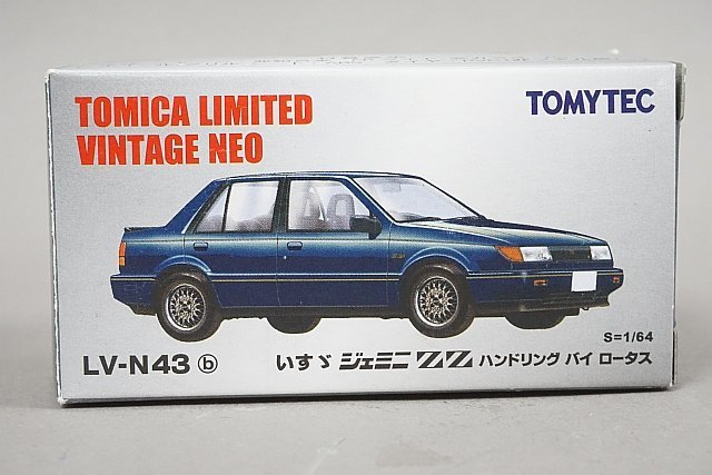 TOMICA トミカ リミテッドヴィンテージネオ 1/64 いすゞ ジェミニ ZZ ハンドリング バイ ロータス ブルー LV-N43b_画像1