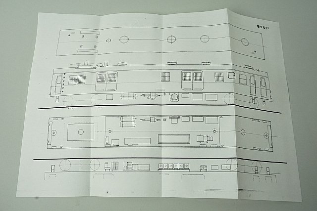 モデル8 HOゲージ JNR クモユニ82-0 組立キット_画像4