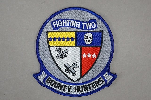 ★ アメリカ海軍 第2戦闘飛行隊 BOUNTY HUNTERS ワッペン/パッチ ベルクロあり_画像1