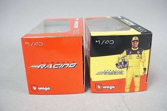 Bburago ブラーゴ 1/43 Ferrari フェラーリ F1-75 シャルル・ルクレール イタリアGP 2022 #16 など2点セット_画像2