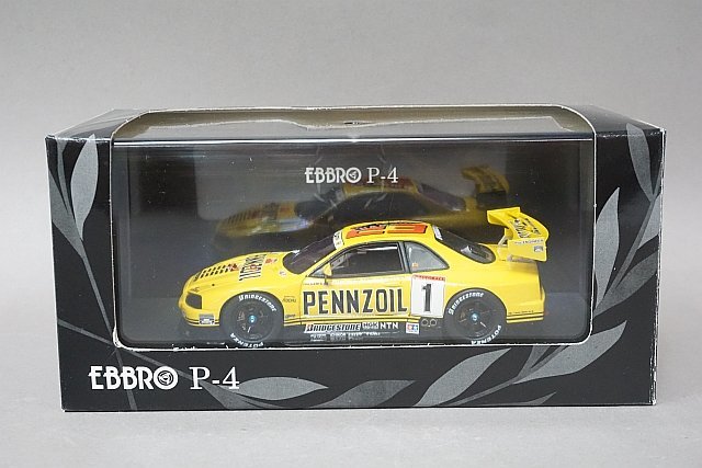 EBBRO エブロ 1/43 NISSAN 日産 ペンズオイル ニスモ GT-R JGTC GT500 1999 #1 イエロー P402_画像3