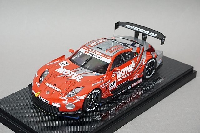 EBBRO エブロ 1/43 NISSAN 日産 モチュール オーテック Z スーパーGT 2006 鈴鹿1000km #22 シルバー/レッド 43830の画像1