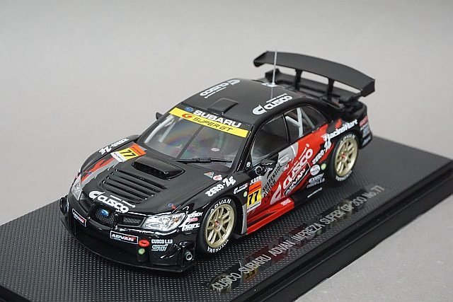 EBBRO エブロ 1/43 SUBARU スバル クスコ アドバン インプレッサ スーパーGT300 2006 #77 ブラック/レッド 43897_画像1