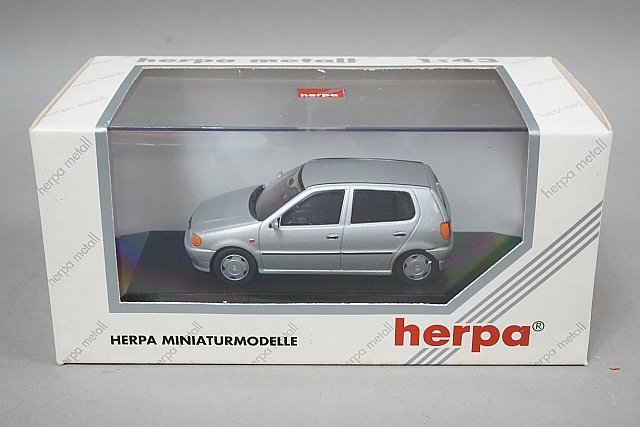 Herpa ヘルパ 1/43 VW フォルクスワーゲン Polp ポロ BJ 1995 シルバー_画像6