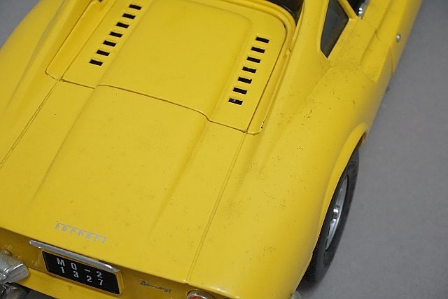 ANSON アンソン 1/18 FERRARI フェラーリ ディーノ 246GT イエロー ※外箱等欠品_画像4