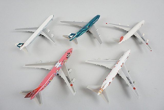 ★ herpa ヘルパ B747-300 JAL リゾッチャオレンジ JA8186 全長約14cm など5点セット ※ジャンク品 本体のみ_画像2