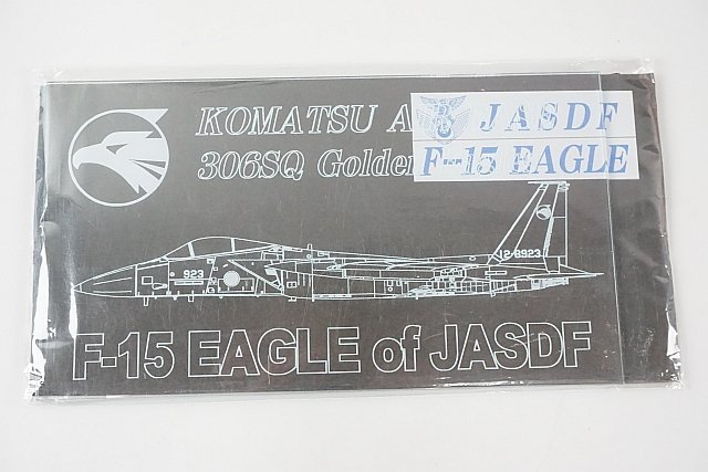 ★ 小松基地 306SQ ゴールデンイーグルス F-15イーグル プレミアムプレート アクリルスタンド サイズ23cm×13cm 2点セットの画像2