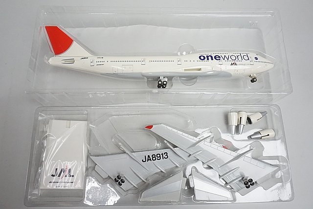 ★ EVER RISE エバーライズ 1/200 B747-400 JAL one world JA8913 ありがとうジャンボ スナップフィットモデル BJQ1045_画像2