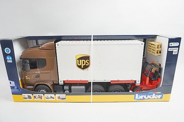 BRUDER ブルーダー 1/16 スカニア Scania UPS & フォークリフト 03581_画像1