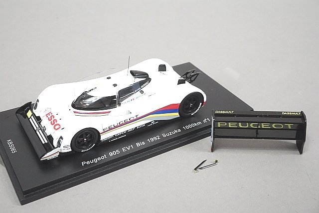 Spark スパーク 1/43 Peugeot プジョー 905 EV1 Bis 鈴鹿 1000km 1992 #1 ※パーツ破損有り KBS065_画像1