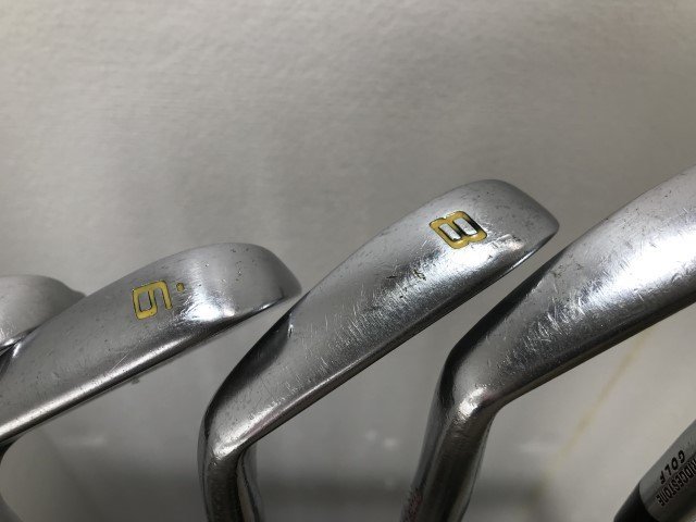 ブリヂストン J15DF【2014】 モーダス3TOUR120 S 5-9.Pグリップ劣化有.塗装有り.シャフトロゴ剥がれ有り 6本 アイアン 240202#4◇288740の画像6