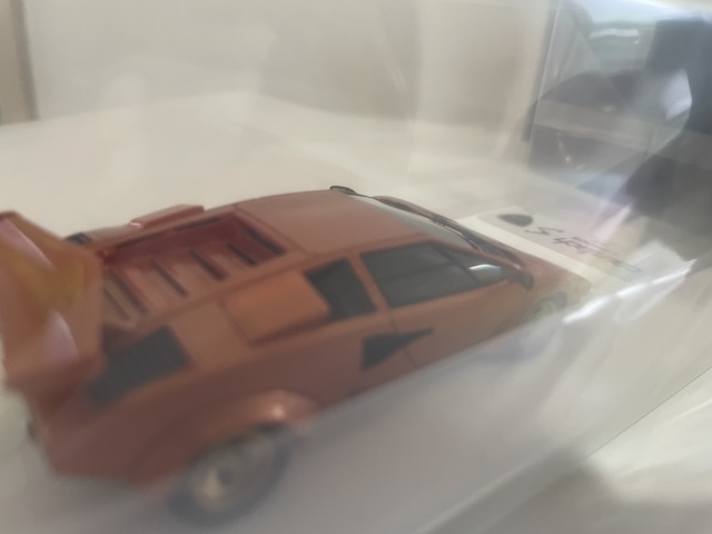 Make Up メイクアップ　アイドロン　EM432G Lamborghini Countach LP400S with Rear wing Metallic Orange 限定30個　シリアル5番_画像7