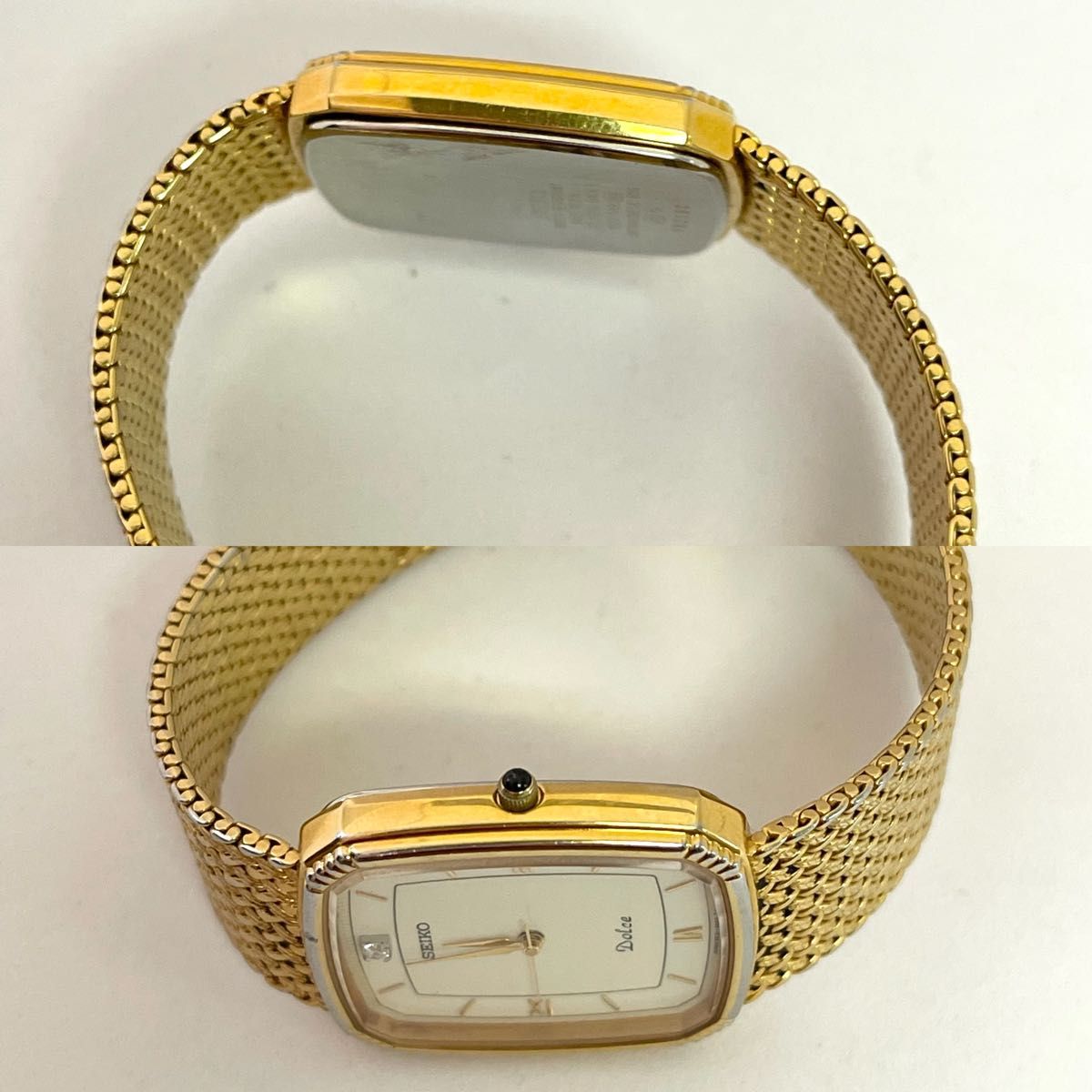 稼働 SEIKO DOLCE 腕時計 メンズ クォーツ ダイヤモンド 稼働 SEIKO DOLCE 腕時計 メンズ クォーツ ダイヤモンド
