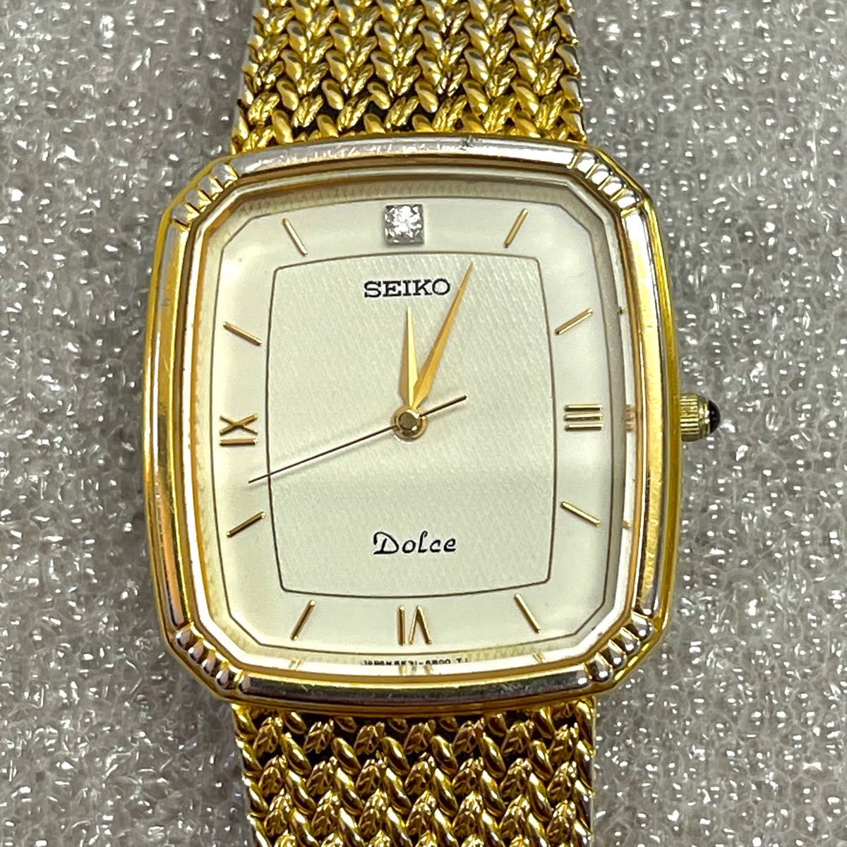 稼働 SEIKO DOLCE 腕時計 メンズ クォーツ ダイヤモンド 稼働 SEIKO DOLCE 腕時計 メンズ クォーツ ダイヤモンド