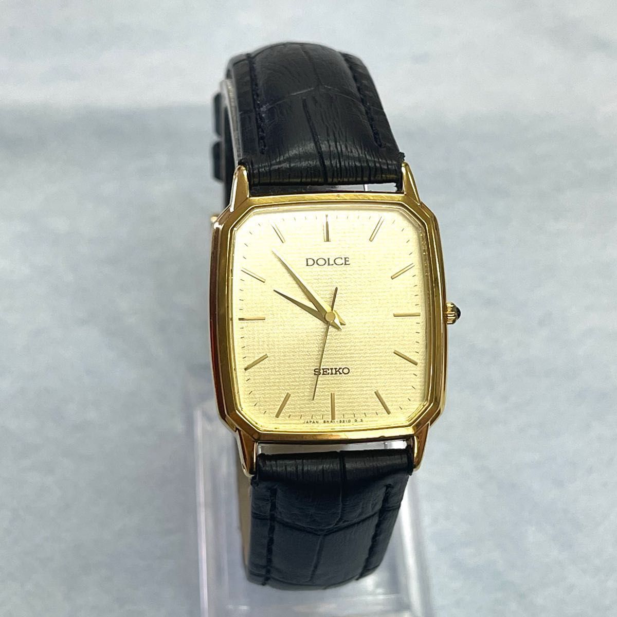 【稼働】SEIKO DOLCE 腕時計 ゴールド スクエア メンズ ドルチェ 稼働 SEIKO DOLCE 腕時計 裏記念刻印あり ドルチェ セイコー