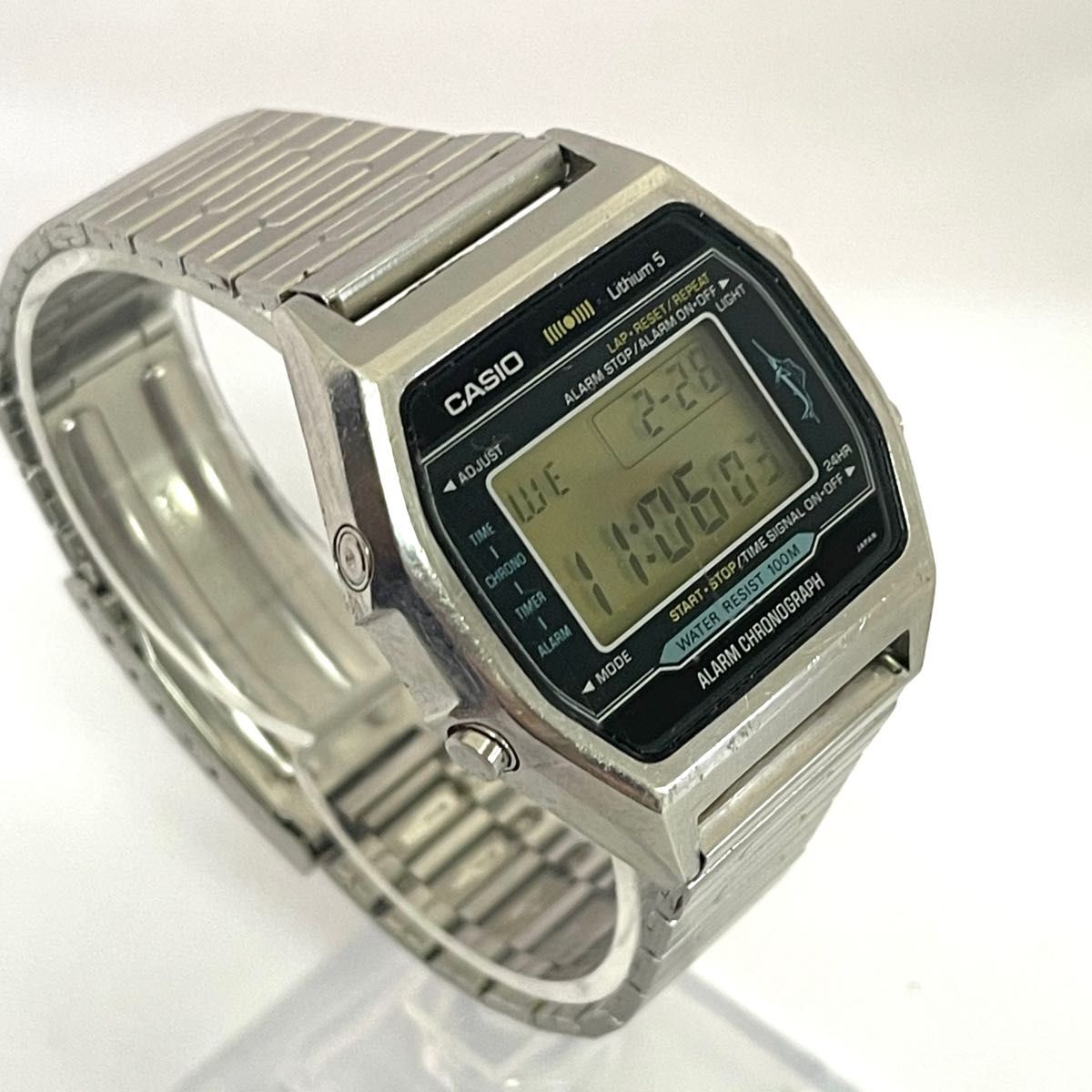 稼働　CASIO カジキ　H101 リチウム5 70年代　アラームクロノ　カシオ　カジキマグロ　ビンテージ　腕時計メンズ腕時計