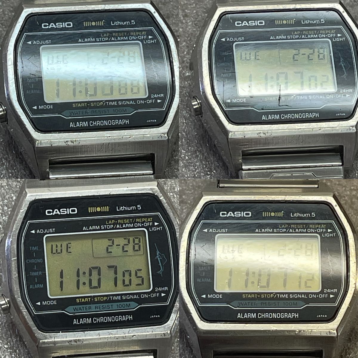 稼働　CASIO カジキ　H101 リチウム5 70年代　アラームクロノ　カシオ　カジキマグロ　ビンテージ　腕時計メンズ腕時計