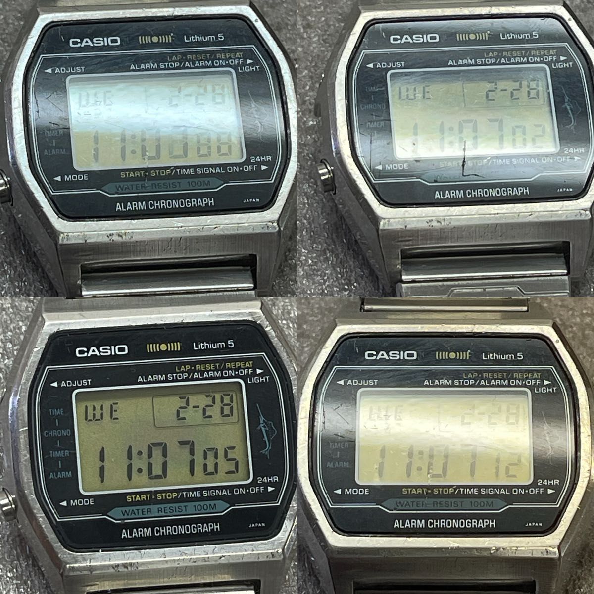 稼働 CASIO カジキ H101 リチウム5 70年代 アラームクロノ 稼働 CASIO カジキ H101 リチウム5 70年代 アラームクロノ