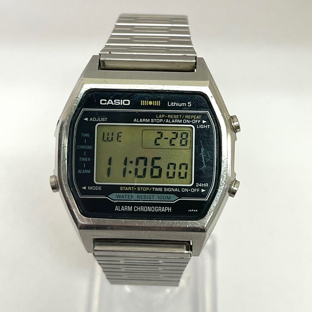 稼働　CASIO カジキ　H101 リチウム5 70年代　アラームクロノ　カシオ　カジキマグロ　ビンテージ　腕時計メンズ腕時計