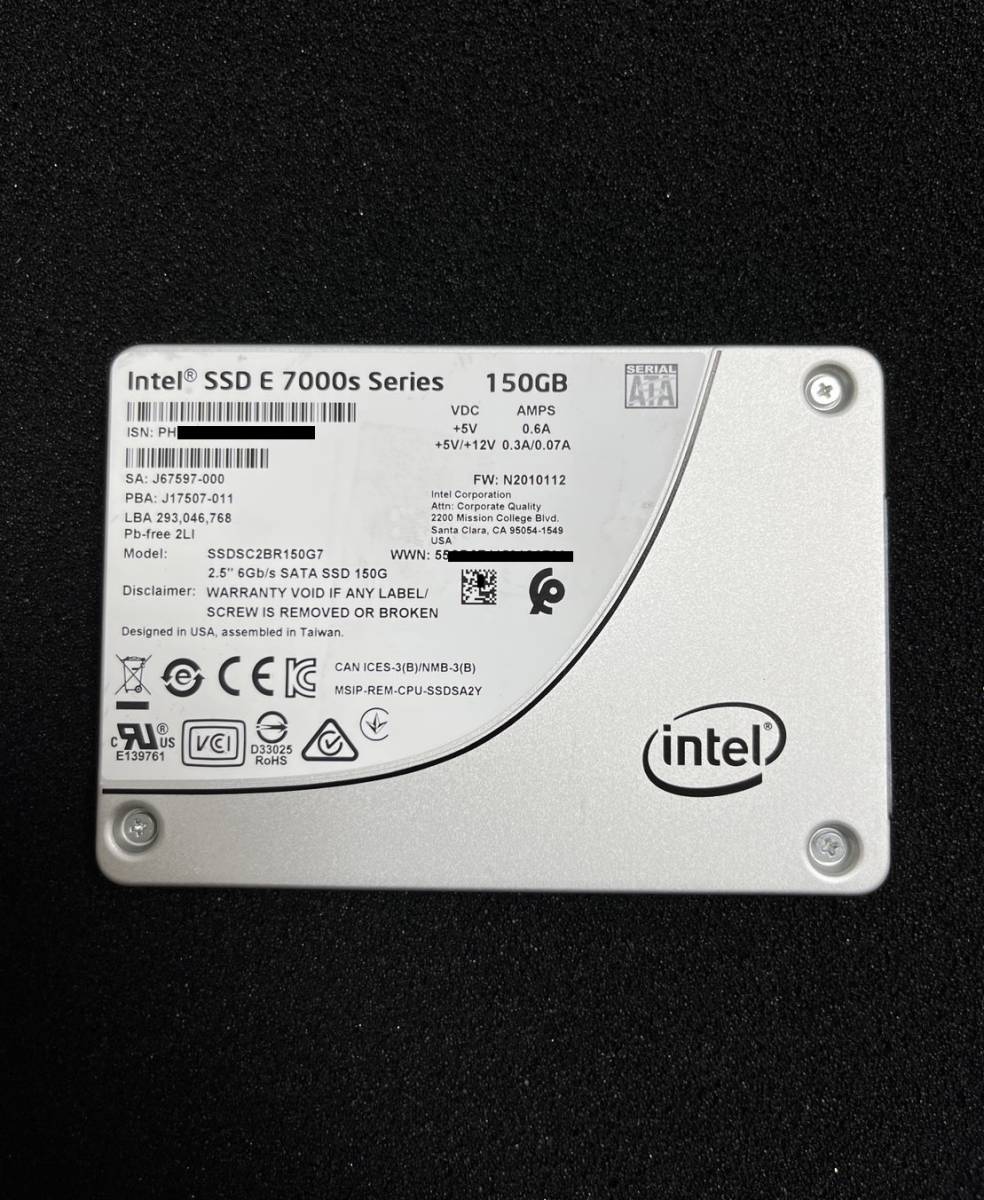 ((動作品・2個限定！)) intel SSD E 7000s Series 150GB MLC 2.5inch SSDSC2BR150G7 SATA 定形外無料_画像1