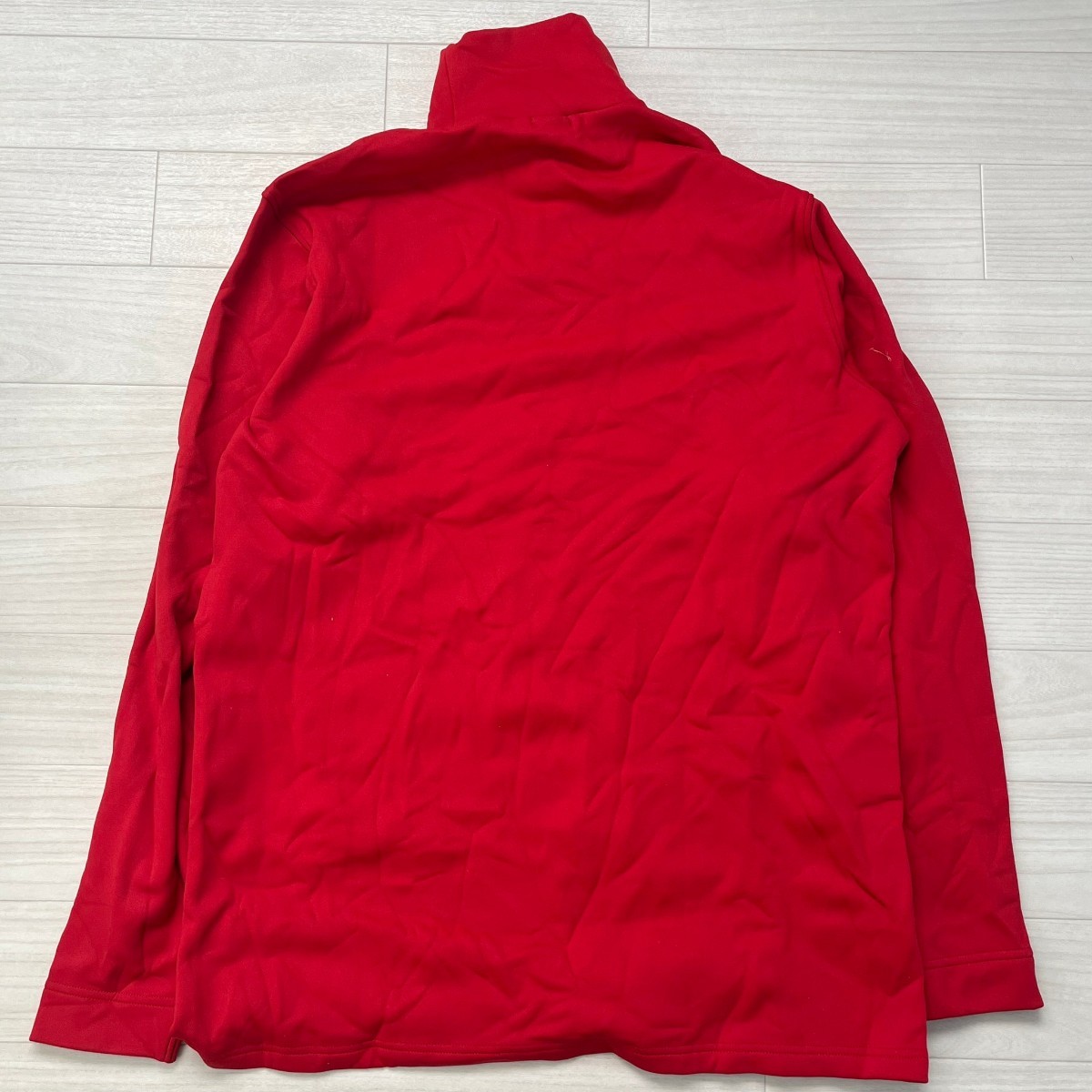 MOCO モコ 新品タグ付き ロングTシャツ ロンT 長袖 裏起毛 ハイネック　レッド　日本製　サイズ52 タートルネック_画像3