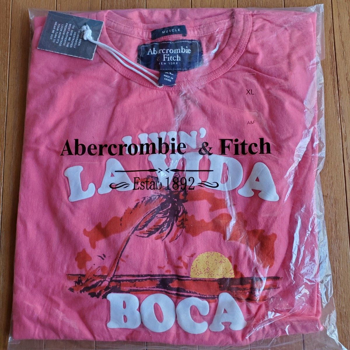 未使用品 タグ付き アバクロ アバクロンビー&フィッチ Tシャツ メンズ XL Abercrombie & Fitch 