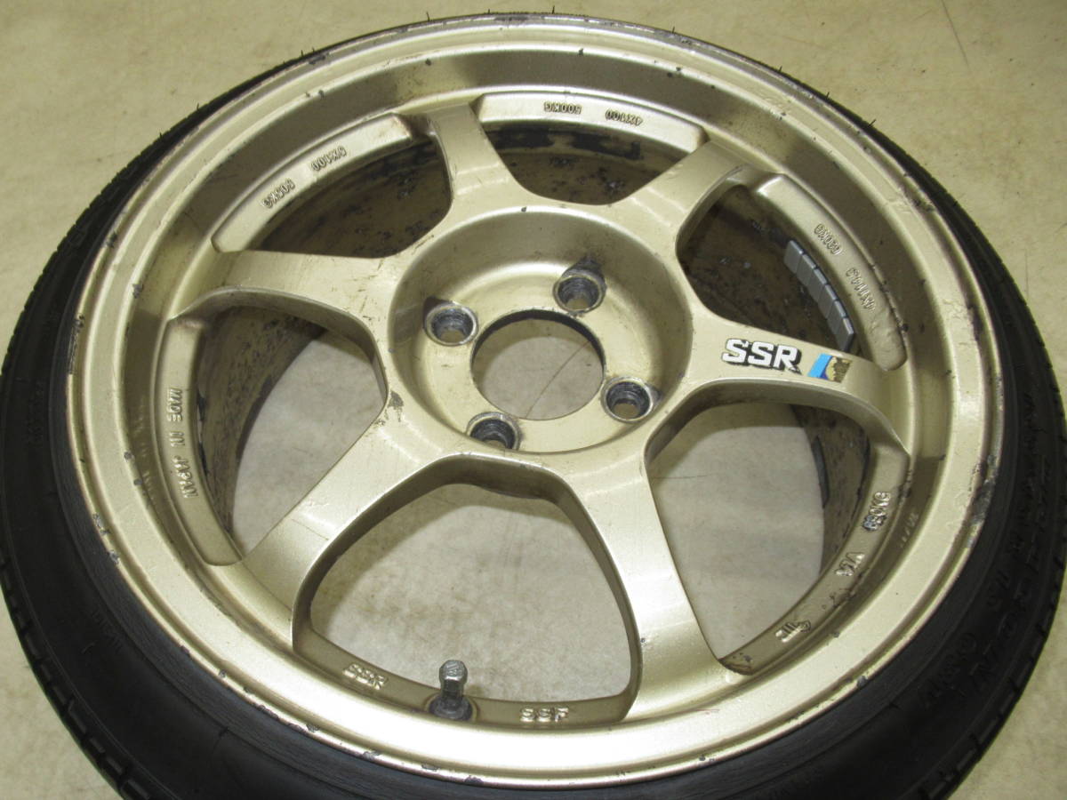 超軽量！鍛造！SPEEDSTAR SSR TYPE-C 7J-15 off+30 pcd100/4H 165/45R15 タイヤ付2本 アームやアクスル加工した車高短軽に！スピードスター_画像4