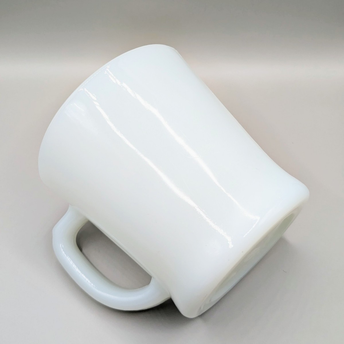 匿名配送 ファイヤーキング ホワイト Dハンドルマグ ヴィンテージ アメリカ製 ミルクガラス マグカップ FIRE KING 耐熱 #3_画像8