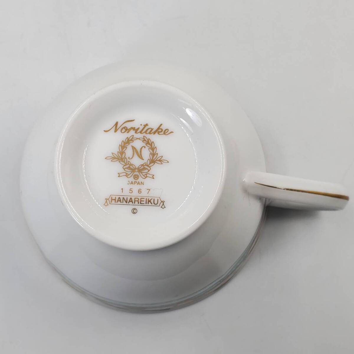 #14709 Noritake HANAREIKU ティーカップ　ソーサー 3客セット ノリタケ 華麗句 洋食器 キッチン 厨房 キッチン キッチン用品 _画像4