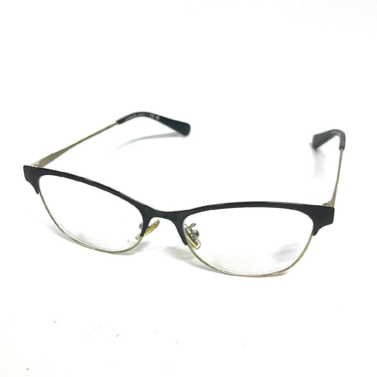 COACH コーチ 眼鏡 メガネ フレーム ハーフリム HC5111 9346 53□17 140 度入り　020904w/T9（T）