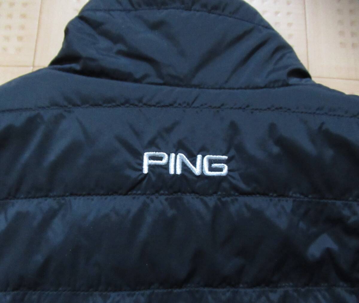 即決 PING GOLF 薄手中綿ジャケット ブラック Mサイズ Lサイズ相当 ピンゴルフ_画像6