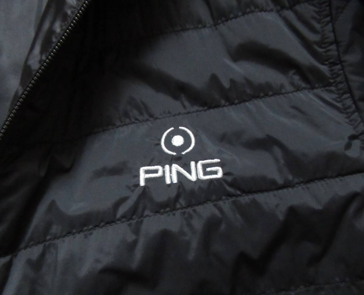 即決 PING GOLF 薄手中綿ジャケット ブラック Mサイズ Lサイズ相当 ピンゴルフ_画像3