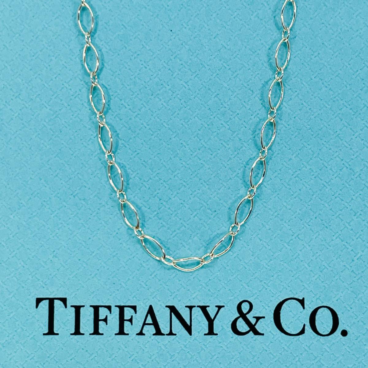 2022正規激安】 美品 TIFFANY&Co.☆615 シルバー ネックレス オーバル