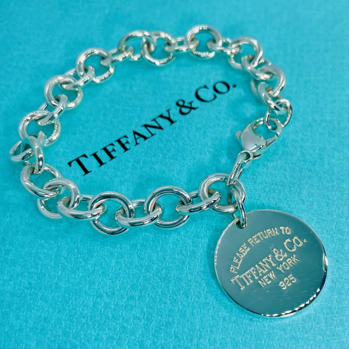17cm Tiffany round return tu bracele silver TIFFANY&Co.*657