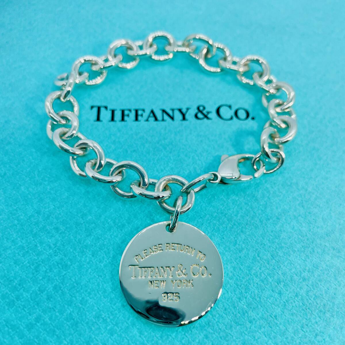 17cm Tiffany round return tu bracele silver TIFFANY&Co.*657